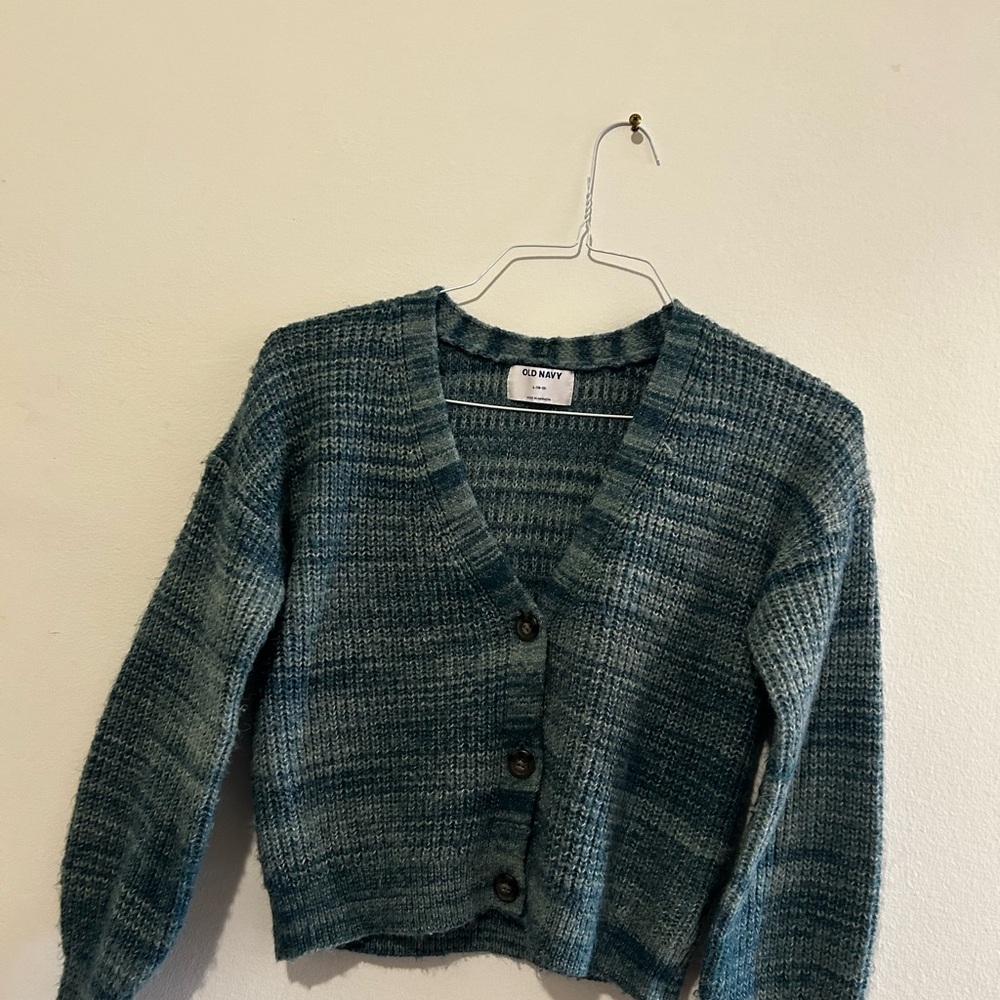 Old Navy Teal Cardigan Sweater